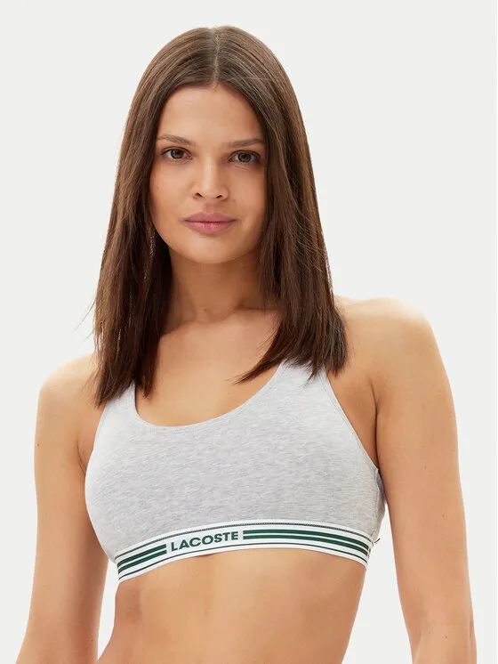 Lacoste Σουτιέν τοπ · Γκρι