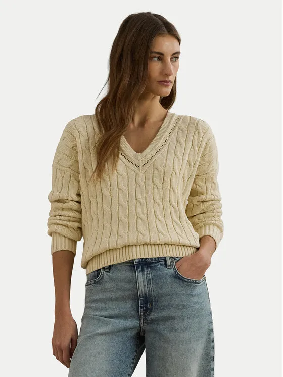 Πουλόβερ · Μπεζ · Relaxed Fit