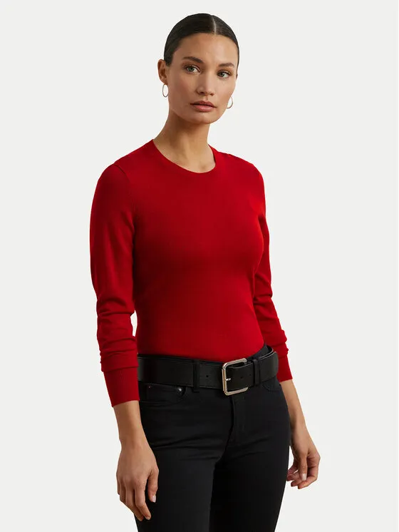 LAUREN RALPH LAUREN Πουλόβερ · Κόκκινο · Slim Fit