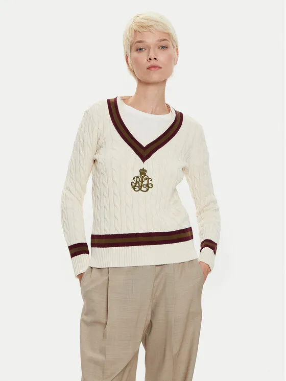LAUREN RALPH LAUREN Πουλόβερ · Εκρού · Regular Fit