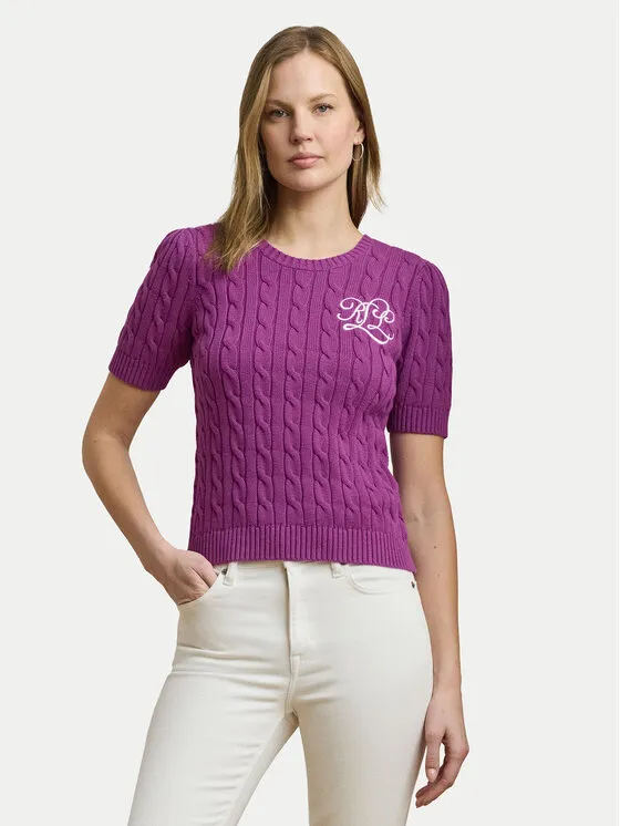 Πουλόβερ · Μωβ · Slim Fit