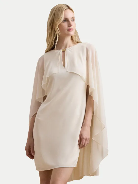 Φόρεμα κοκτέιλ · Εκρού · Mini