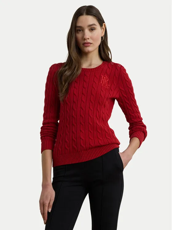 Πουλόβερ · Κόκκινο · Slim Fit