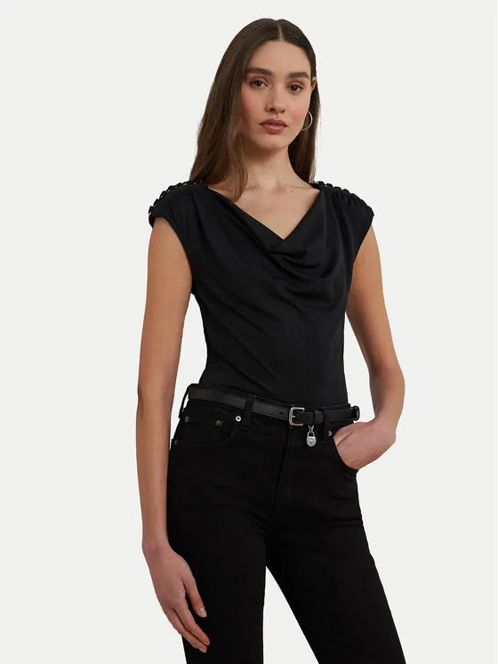 LAUREN RALPH LAUREN Μπλουζάκι · Μαύρο