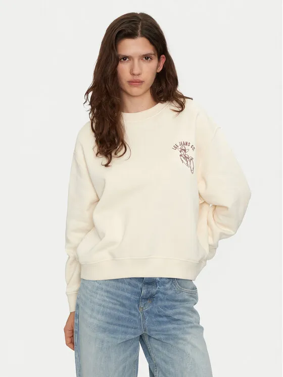 Lee Μπλούζα · Λευκό · Relaxed Fit