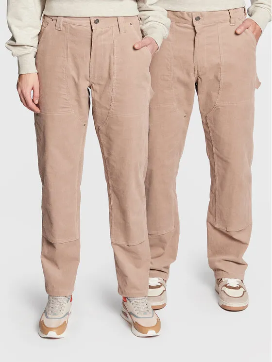Leeves Παντελόνι υφασμάτινο · Μπεζ · Relaxed Fit
