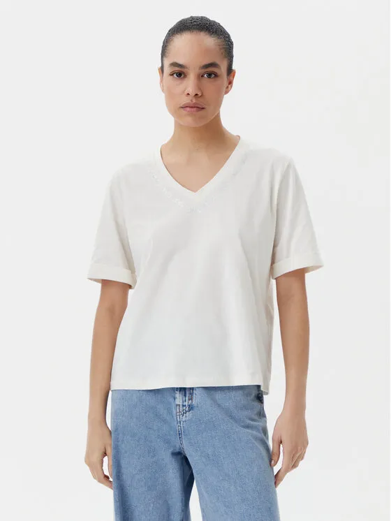 Liu Jo Beachwear T-Shirt · Εκρού