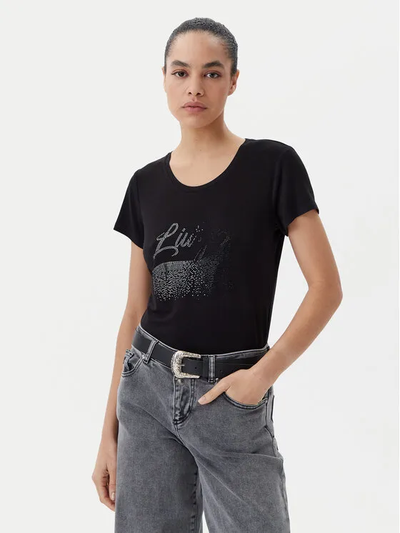 Liu Jo Beachwear T-Shirt · Μαύρο
