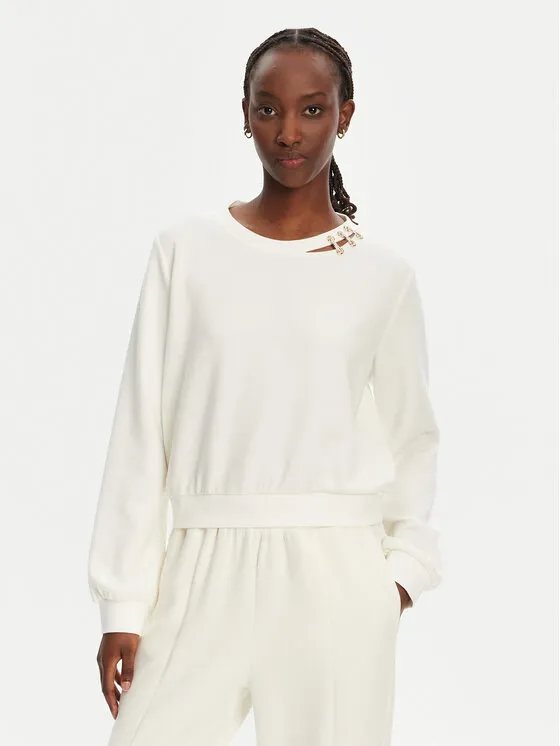 Liu Jo Sport Μπλούζα · Εκρού · Regular Fit