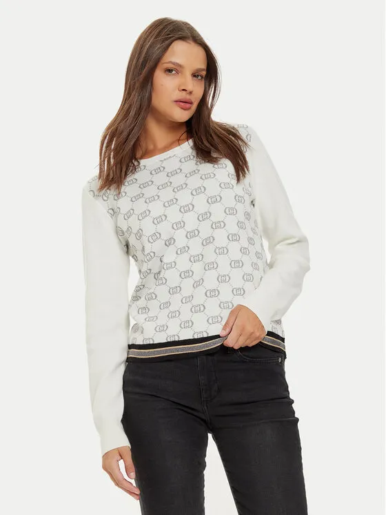 Liu Jo Sport Πουλόβερ · Λευκό · Regular Fit