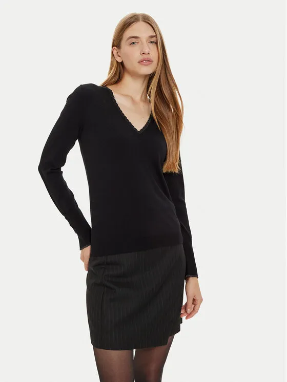 Πουλόβερ · Μαύρο · Regular Fit