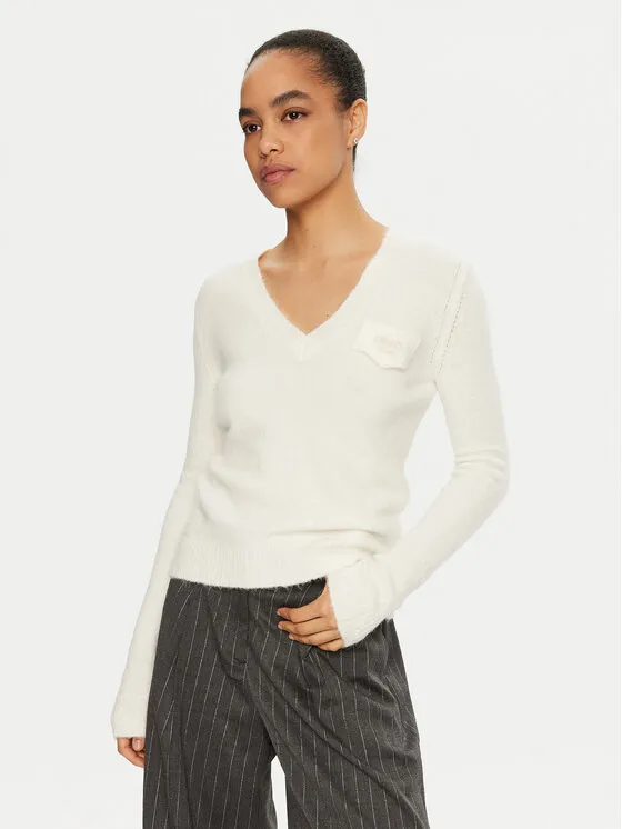 Πουλόβερ · Εκρού · Regular Fit