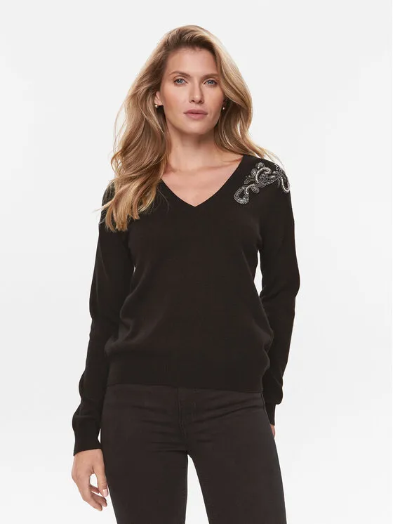 Πουλόβερ · Μαύρο · Regular Fit