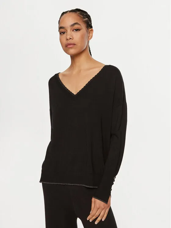 Πουλόβερ · Μαύρο · Regular Fit