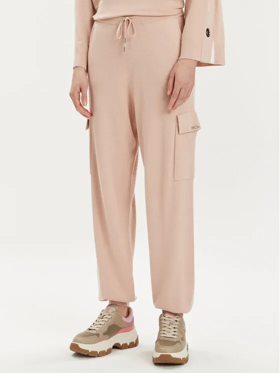 Πλεκτό παντελόνι · Ροζ · Regular Fit