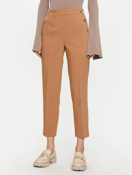 Lola Casademunt by Maite Παντελόνι υφασμάτινο · Καφέ · Regular Fit