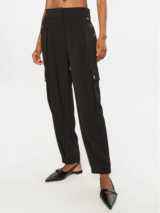 LOLA CASADEMUNT Παντελόνι υφασμάτινο · Μαύρο · Regular Fit