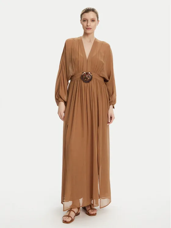 Φόρεμα βραδινό · Καφέ · Maxi
