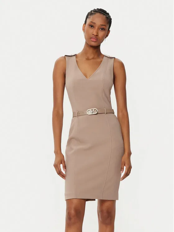 Marciano Guess Φόρεμα κοκτέιλ · Μπεζ · Midi