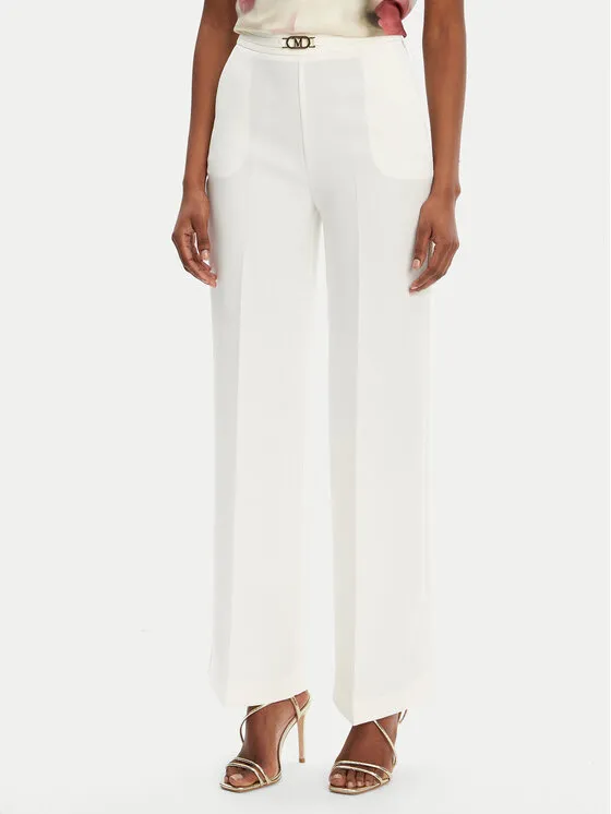 Marciano Guess Παντελόνι υφασμάτινο · Εκρού · Regular Fit