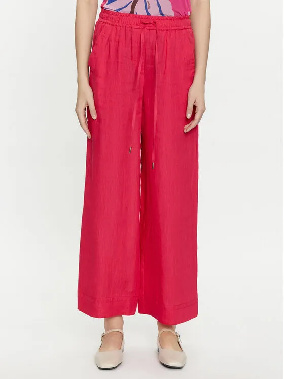 Marella Παντελόνι υφασμάτινο · Ροζ · Relaxed Fit
