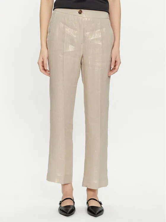 Marella Παντελόνι υφασμάτινο · Μπεζ · Regular Fit