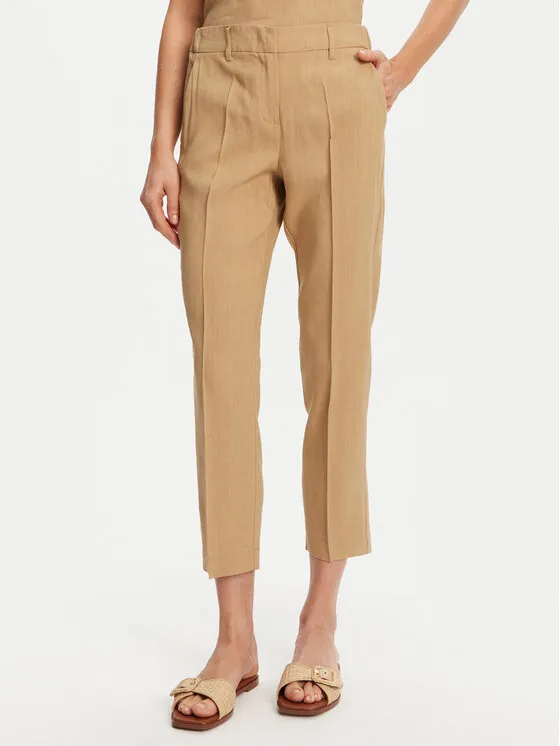 Marella Παντελόνι υφασμάτινο · Μπεζ · Slim Fit