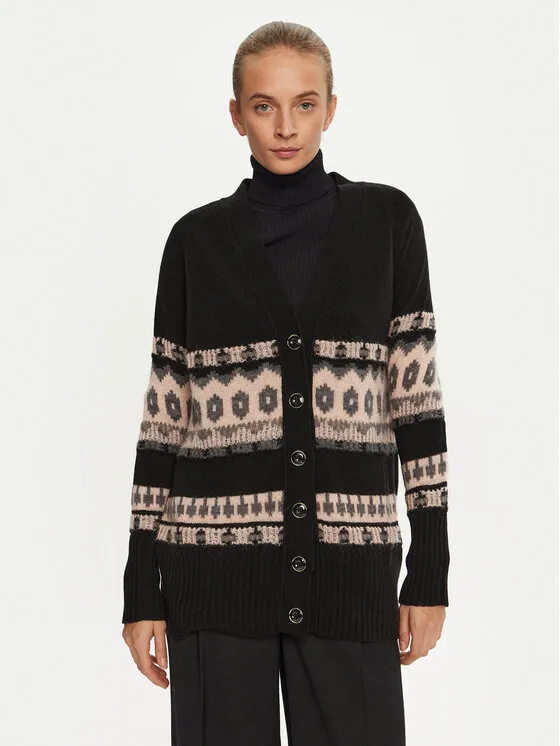 Ζακέτα · Μαύρο · Relaxed Fit