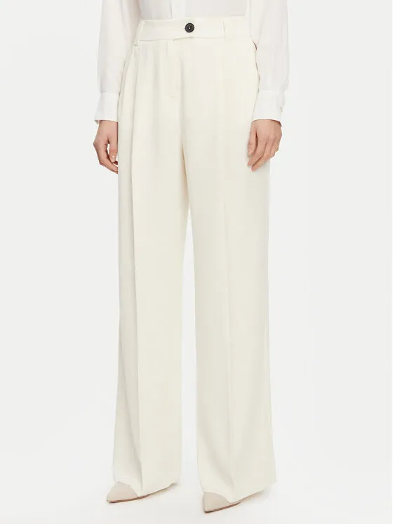 Marella Παντελόνι Palazzo · Λευκό · Regular Fit