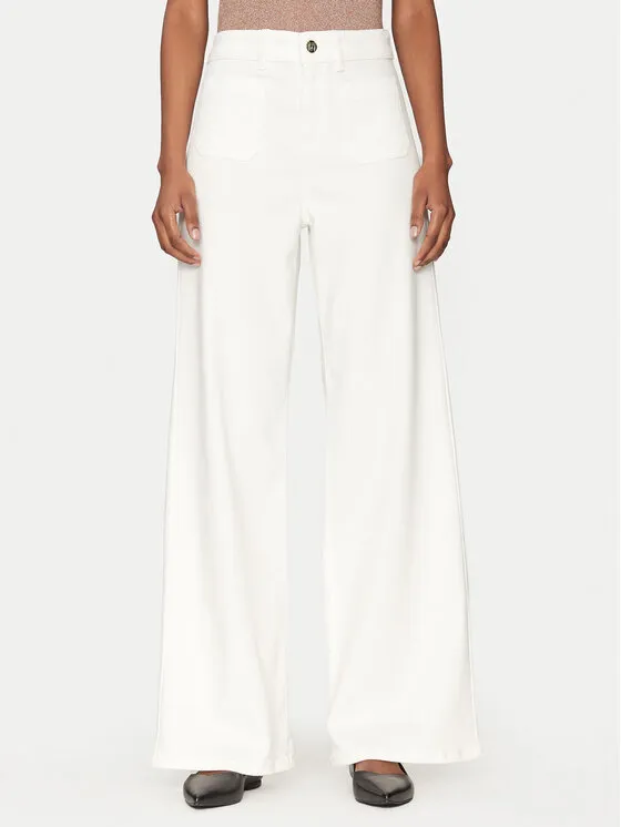 Marella Παντελόνι Palazzo · Εκρού · Regular Fit