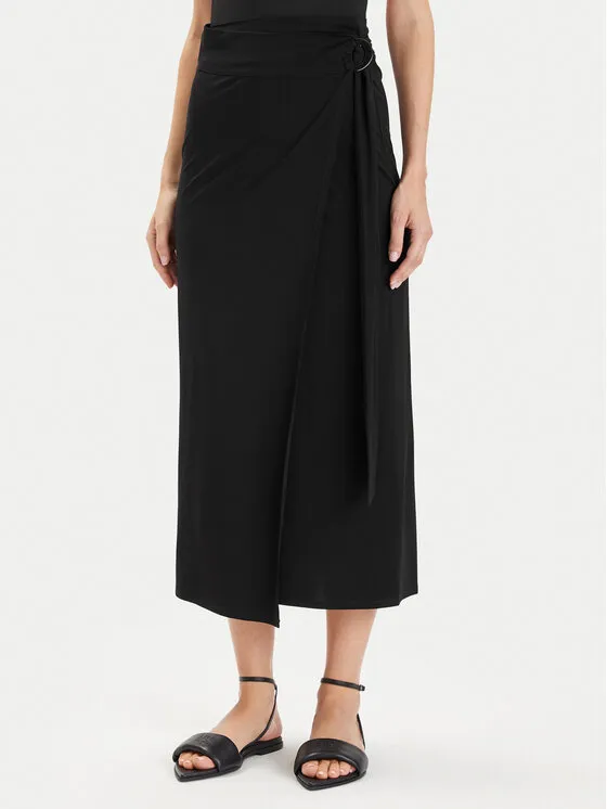 Max Mara Beachwear Φούστα midi · Μαύρο