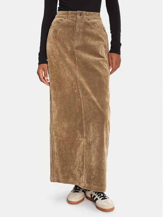 Φούστα maxi · Καφέ · Maxi