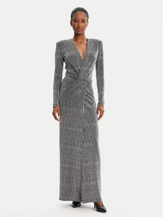 Φόρεμα βραδινό · Ασημί · Maxi