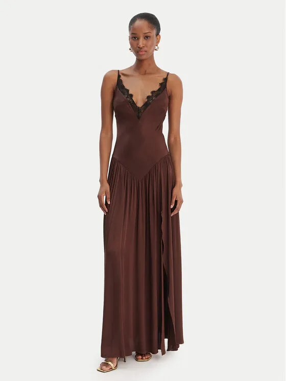Φόρεμα βραδινό · Καφέ · Maxi
