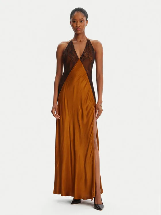 Φόρεμα βραδινό · Καφέ · Maxi