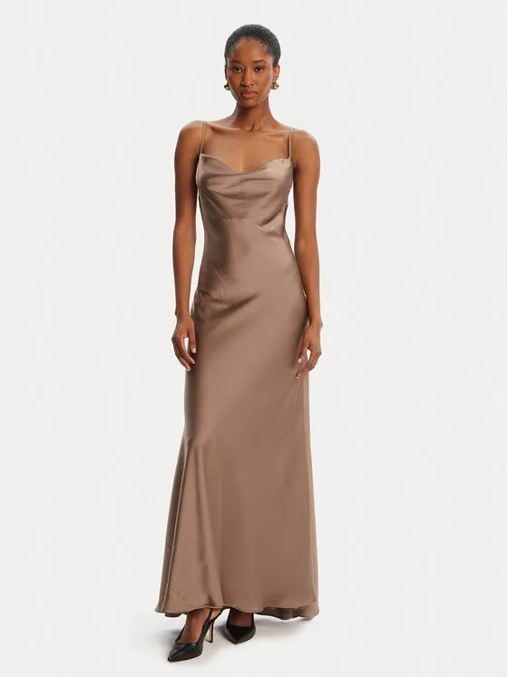 Φόρεμα βραδινό · Καφέ · Maxi