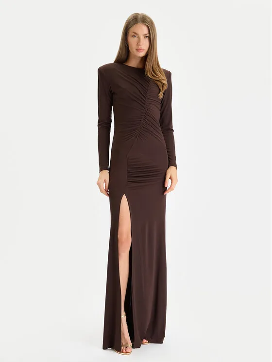 Φόρεμα βραδινό · Καφέ · Maxi