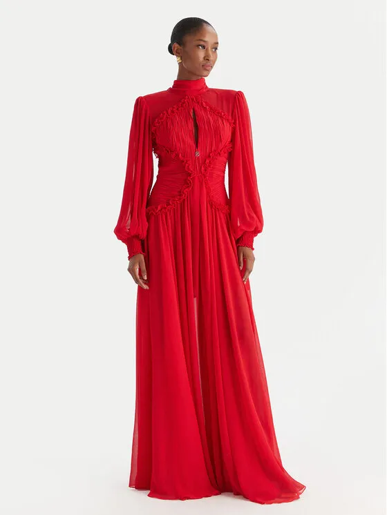 Φόρεμα βραδινό · Κόκκινο · Maxi