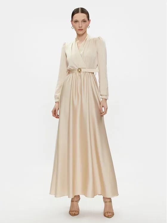 Φόρεμα βραδινό · Μπεζ · Maxi