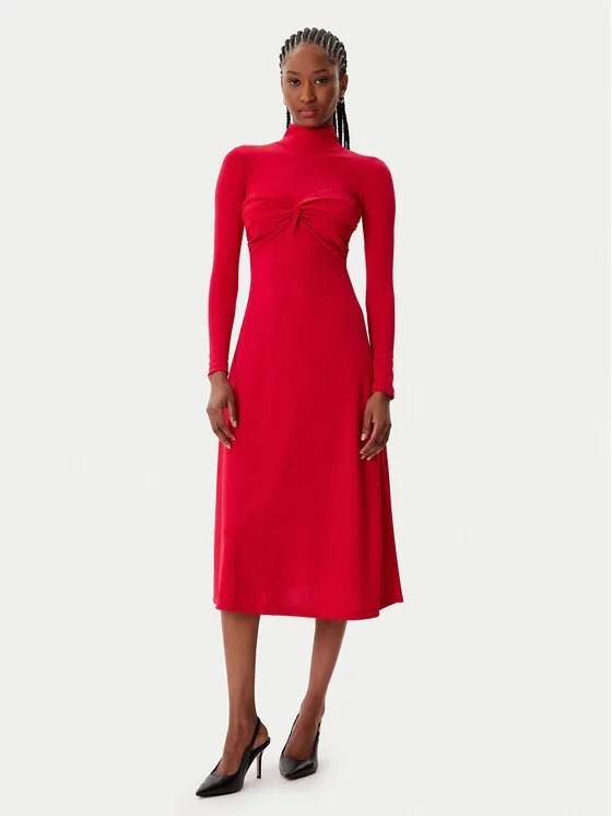 Φόρεμα κοκτέιλ · Κόκκινο · Midi