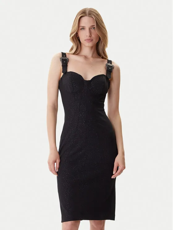 Φόρεμα κοκτέιλ · Μαύρο · Midi