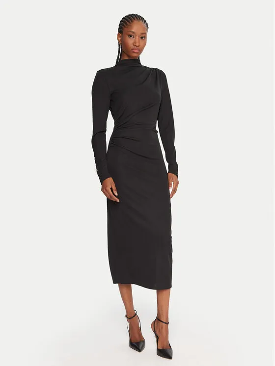 Φόρεμα κοκτέιλ · Μαύρο · Midi