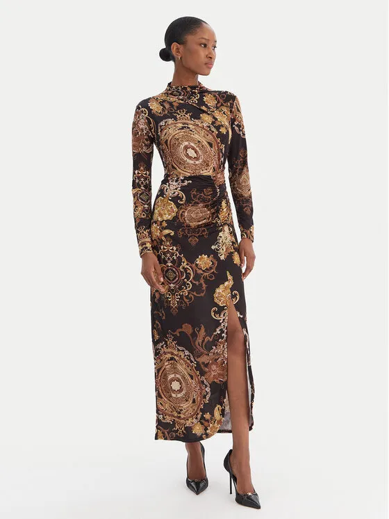 Φόρεμα κοκτέιλ · Μαύρο · Midi