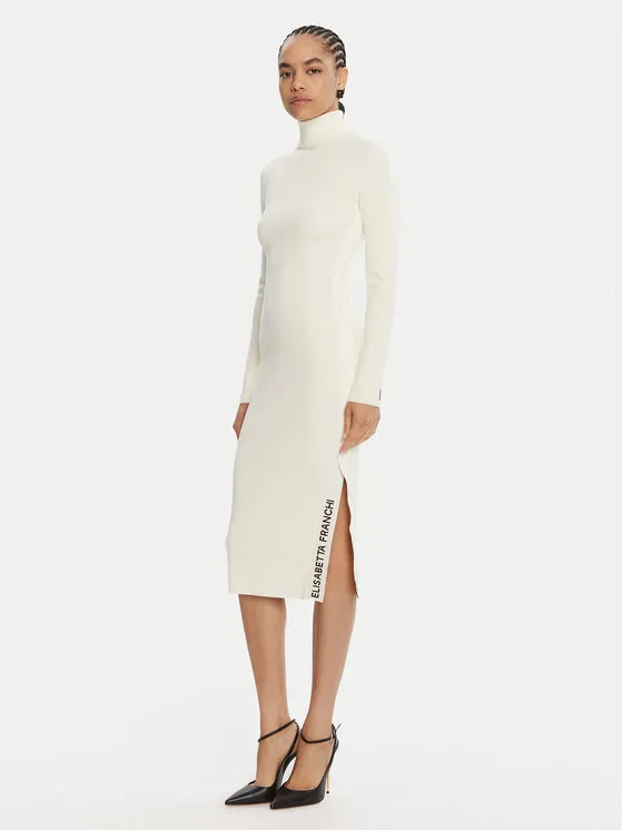 Φόρεμα υφασμάτινο · Εκρού · Midi