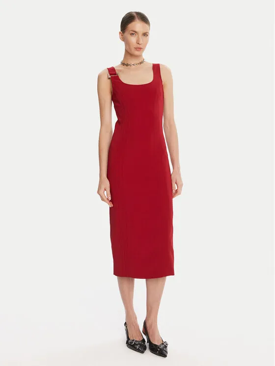 Φόρεμα κοκτέιλ · Κόκκινο · Midi