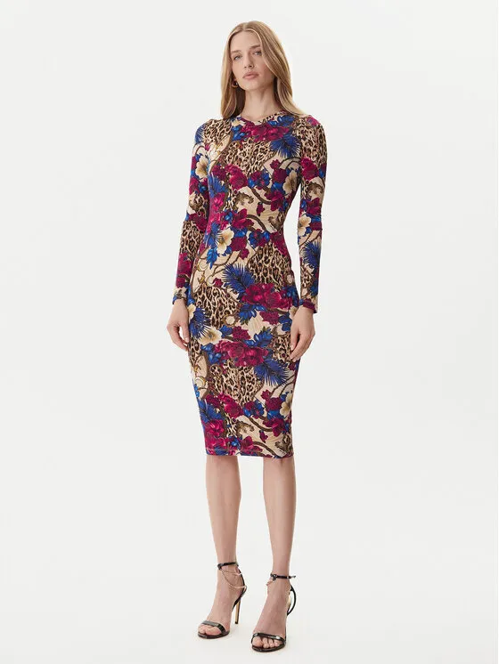 Φόρεμα καθημερινό · Έγχρωμο · Midi