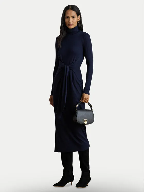 Φόρεμα υφασμάτινο · Σκούρο μπλε · Midi