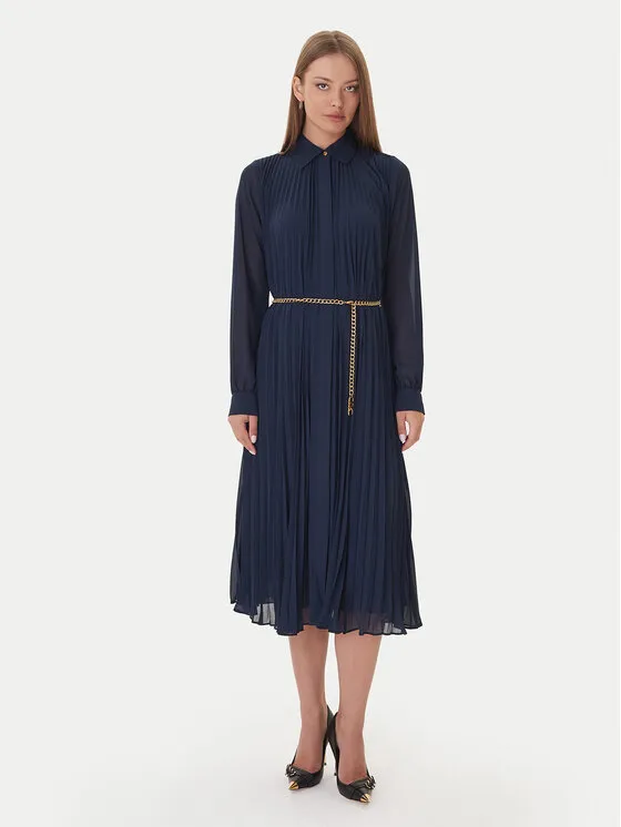 Φόρεμα πουκάμισο · Σκούρο μπλε · Midi