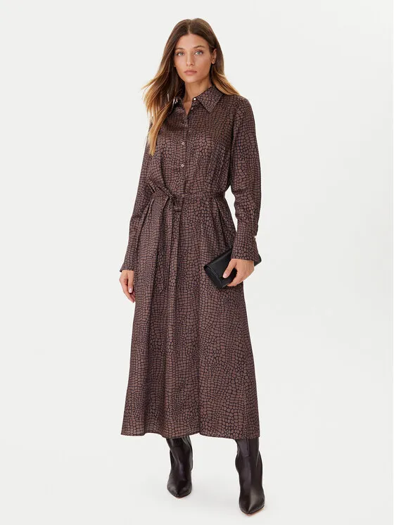 Φόρεμα πουκάμισο · Μπεζ · Midi