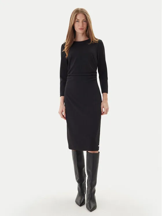 Φόρεμα κοκτέιλ · Μαύρο · Midi